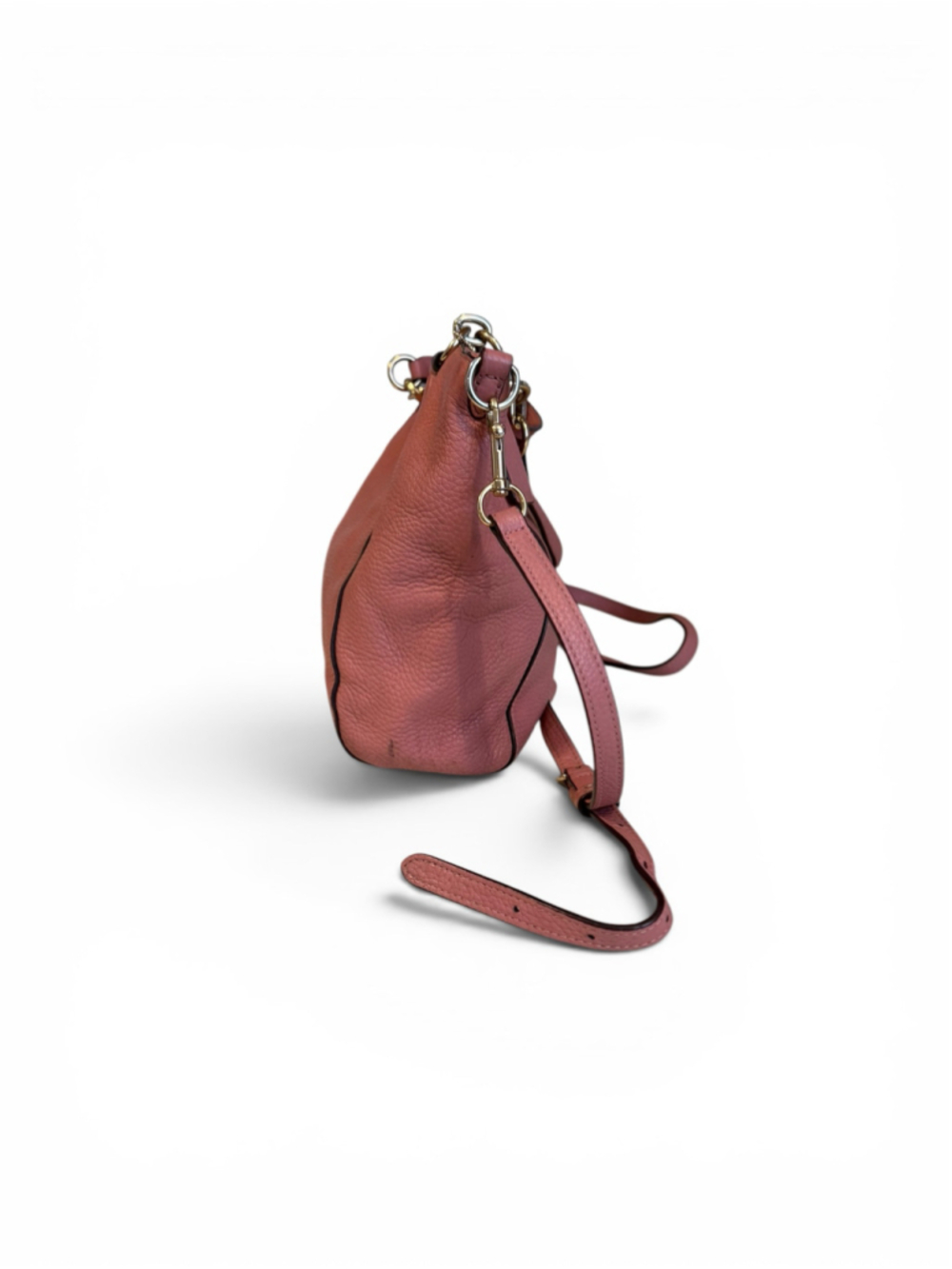 Coach F31077 Pink Pebbled Leather Crossbody Satchel Tote Purse Shoulder Bag 2018 - Picture 8 of 11
